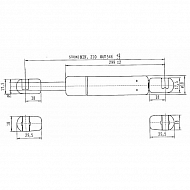 CA620319 Sprężyna gazowa, L545-140N, L 545 mm, 140 N