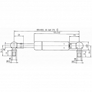 CA9693BC Sprężyna gazowa, L 175 mm, 250 N, Stabilus