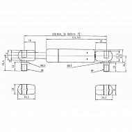 CA970816 Sprężyna gazowa L 205 mm, 500 N