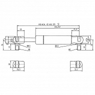 CA094412 Sprężyna gazowa, L 205 mm, 800 N, Stabilus