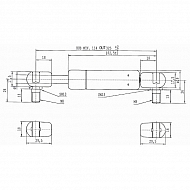 CA676594 Sprężyna gazowa, L325-200N, L 325 mm, 200 N 