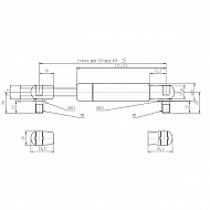 CA095621 Sprężyna gazowa typ D, L405-150N