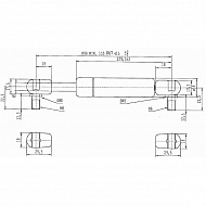 CA656399 Sprężyna gazowa typ D, L415-610N