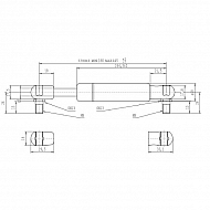 CA083690 Sprężyna gazowa, siłownik L445, 500N, 445 mm producent STABILUS 083690