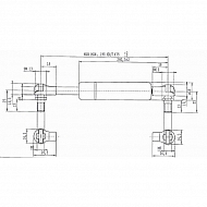 CA128309 Sprężyna gazowa typ D, L475-200N