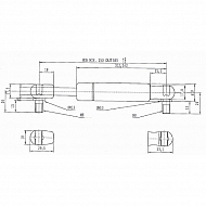 CA083887 Sprężyna gazowa, L585-100N
