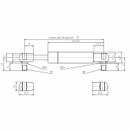 CA083941 Sprężyna gazowa, L585-700N