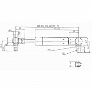 CA048887 Sprężyna gazowa typ D, L600-210N