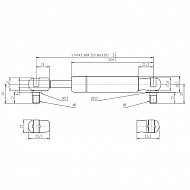CA095419 Sprężyna gazowa typ D, L685-500N