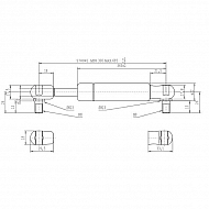 CA085294 Sprężyna gazowa, L685-700N