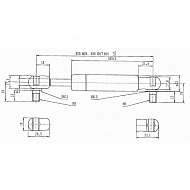 CA095435 Sprężyna gazowa, L685-1150N