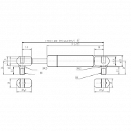 CA660566 Sprężyna gazowa typ D, L699,5-290N
