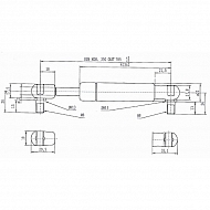 CA095443 Sprężyna gazowa, L785-150N