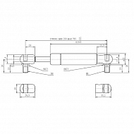 CA095532 Sprężyna gazowa typ D, L785-1150N