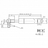 CA903493 Sprężyna gazowa, L265-100N