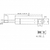 CA049301 Sprężyna gazowa, L242-200N