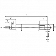 CA477257 Sprężyna gazowa, L586-140N