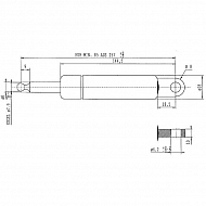 CA052507 Sprężyna gazowa, L257-280N