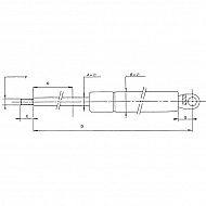 CA052507 Sprężyna gazowa, L257-280N