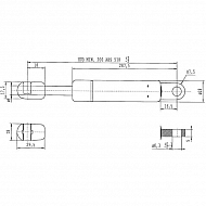 CA668257 Sprężyna gazowa, L518-180N