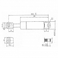 CA981184 Sprężyna gazowa, L580-100N