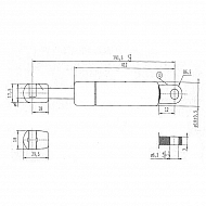 CA980986 Sprężyna gazowa, L791,5-100N