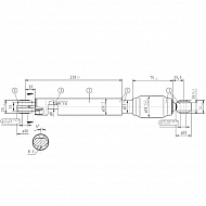 CA363952 Sprężyna gazowa L538,5 510 N