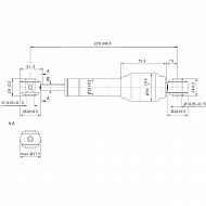 CA000213 Sprężyna gazowa L346,5