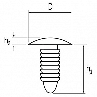 RBF411116 Sworzeń dociskowy 4×16 mm