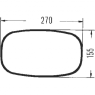 8SB002405001 Lusterko, Hella 270x155 mm