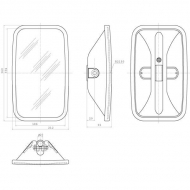CA5790025 Lusterko zewnętrzne 360x212 mm