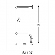 CA3001197 Wspornik lusterka 740x350 mm