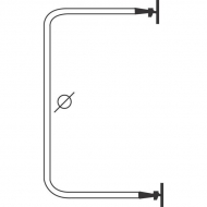 CA3001199 Wspornik lusterka 580x350 mm