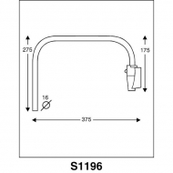 CA3001196 Wspornik lusterka 275x375 mm