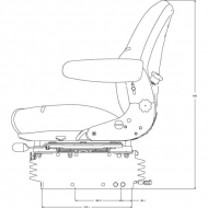 AS3030D Siedzenie z amortyzacją powietrzną