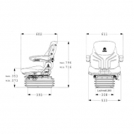 G1288547 Siedzenie Maximo Professional, Grammer New Design MSG95AL/731