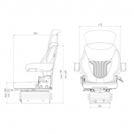 G1081368 Siedzenie Compacto Comfort S, z PCW