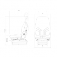 G1294557 Siedzenie Actimo XL 12 V