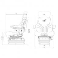 G1139345 Boczne uresorowanie poziome siedzenia Maximo Comfort