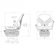 G1341911 Siedzenie Compacto Standard XM GRAMMER 1341911 MSG283/520