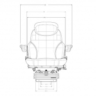 MS3007E Siedzenie z amortyzacją mechaniczną