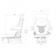 G1289042 Siedzenie Compacto Basic S, Grammer New Design