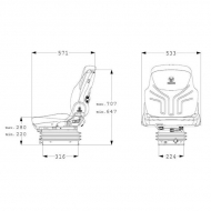 G1288537 Siedzenie Compacto Basic W, Grammer New Design