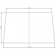 134471001N Szyba przednia 1039x630 mm