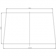 134471001N Szyba przednia 1039x630 mm