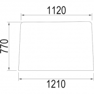 3217166R1N Szyba przednia 1210x770 mm