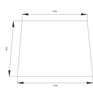 3582160M2N Szyba przednia 1180x865 mm