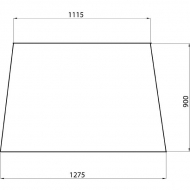 3902148M1N Szyba przednia górna MF 1275x900 mm