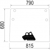 401803A1N Szyba przednia, regulowana 800x680 mm