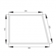69117948 Szyba przednia, dolna, Zetor 450x390 mm